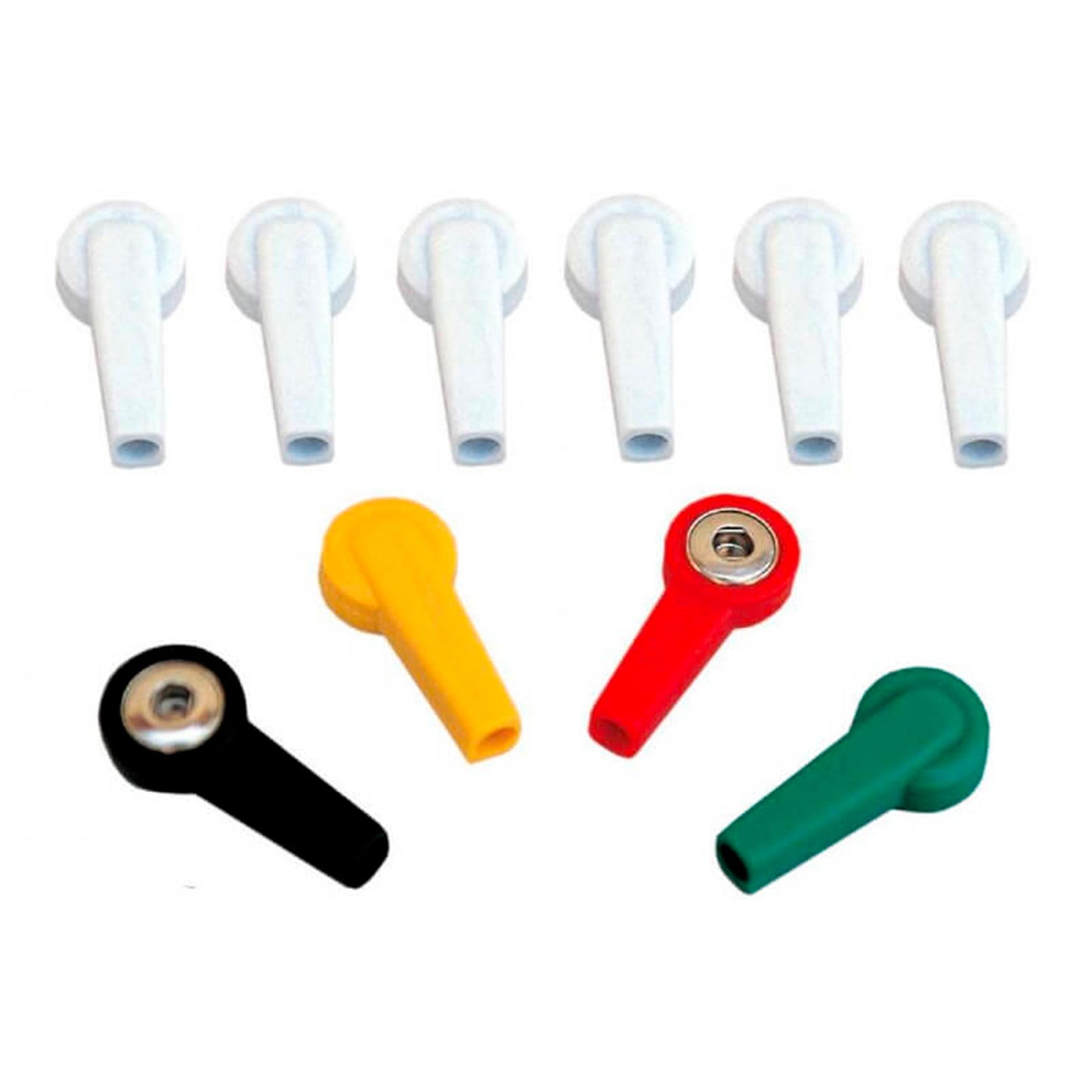 Adattatore presa femmina 4 mm attacco clip kit 10 pz rosso nero verde giallo bianco