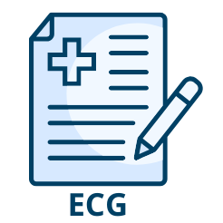 10 referti ECG diagnostico