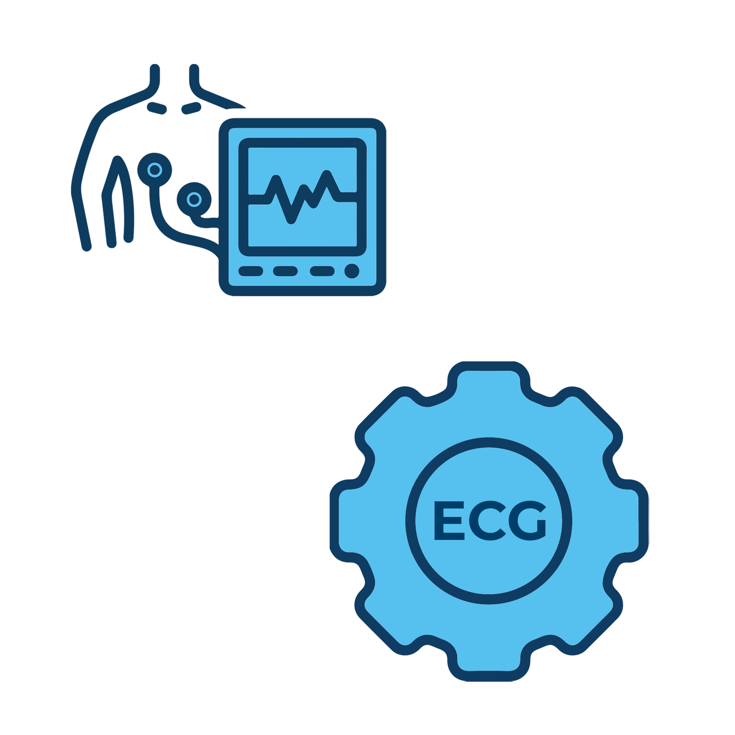 ECG diagnostico senza referto (monitoraggio)