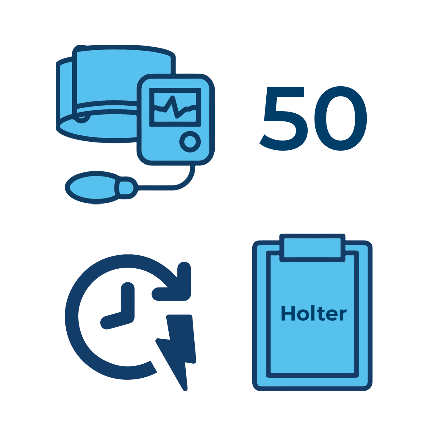 50 referti rapidi Holter pressorio