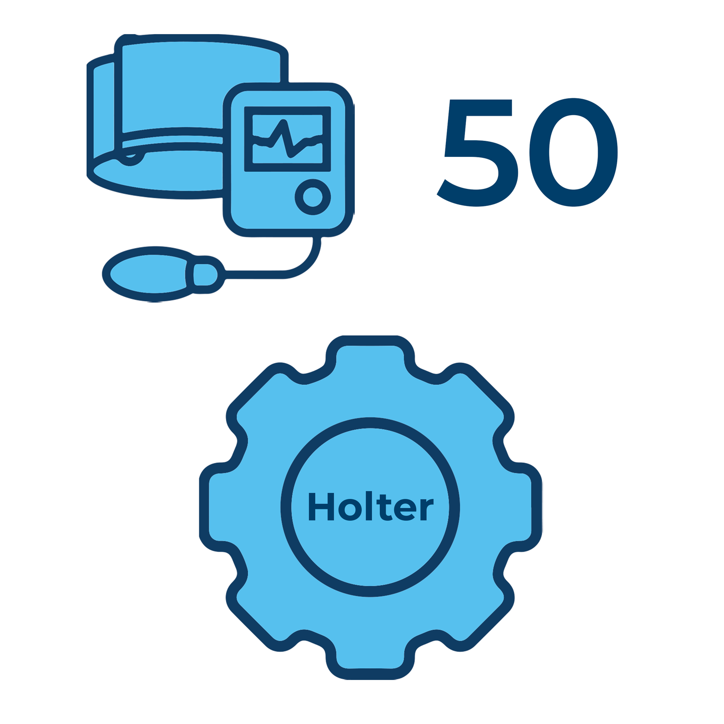 50 Holter pressorio senza referto (monitoraggi)