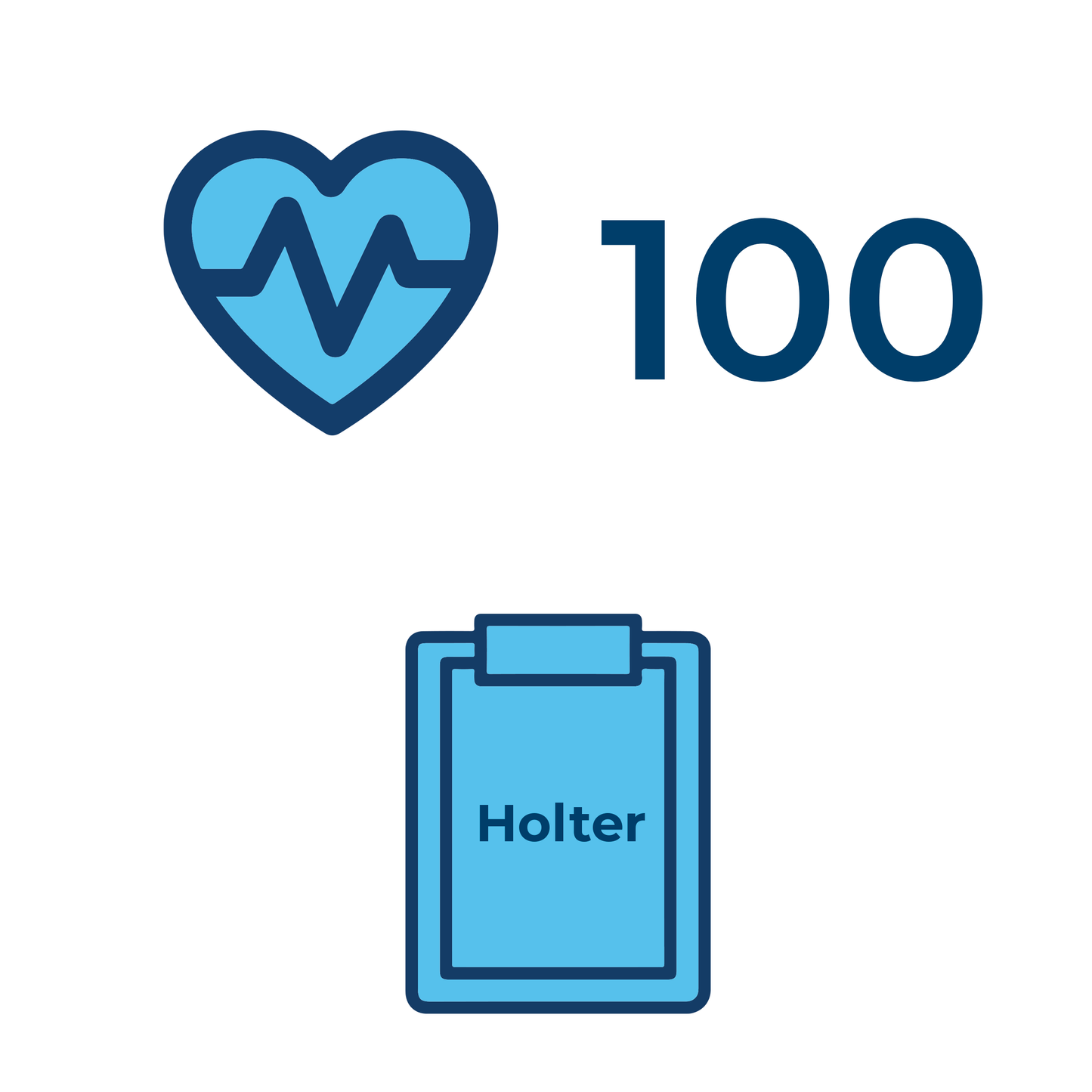 100 referti standard Holter cardiaco