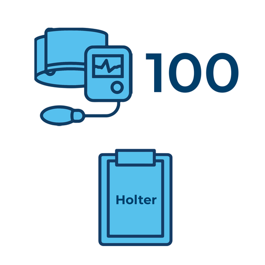 100 referti standard Holter pressorio