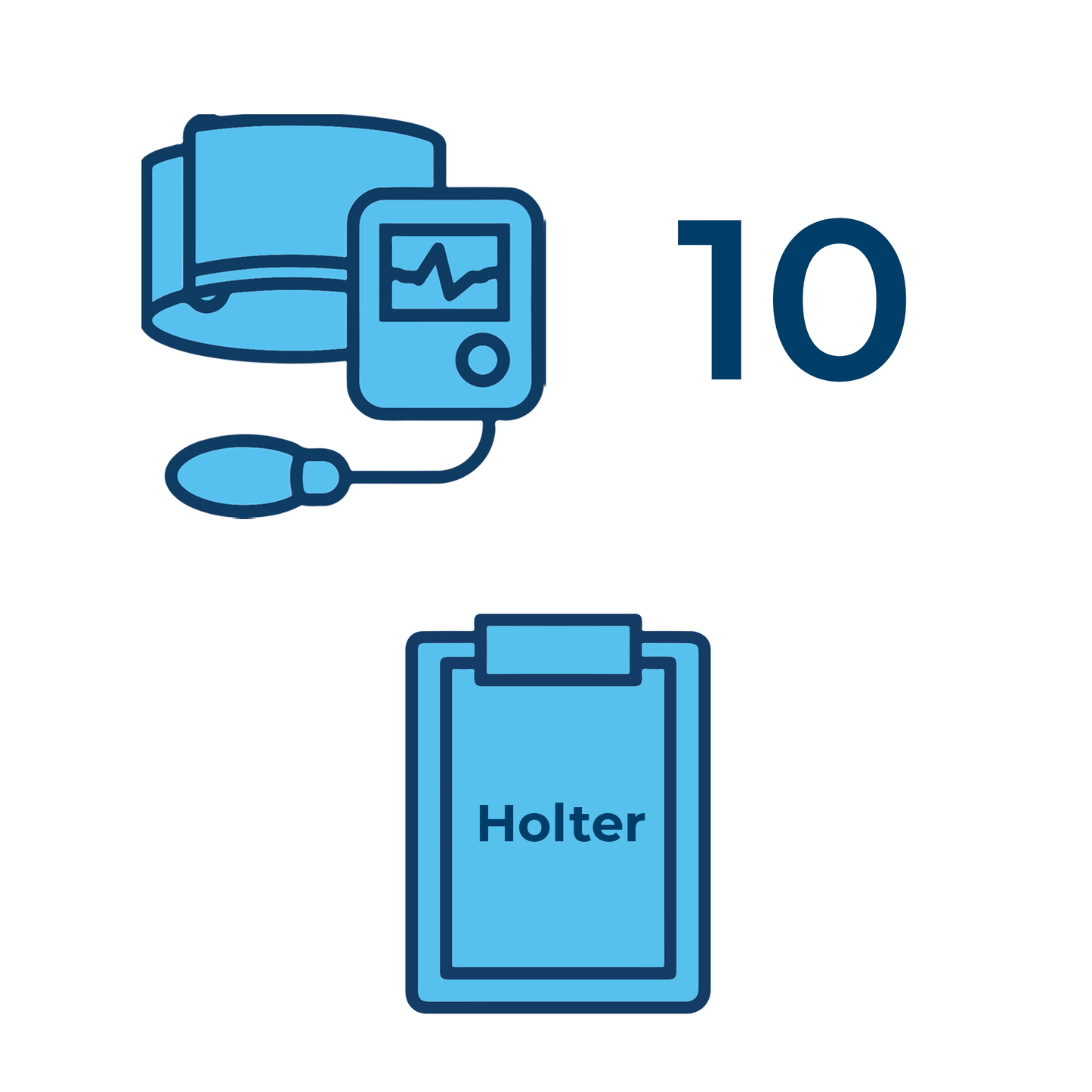 10 referti standard Holter pressorio