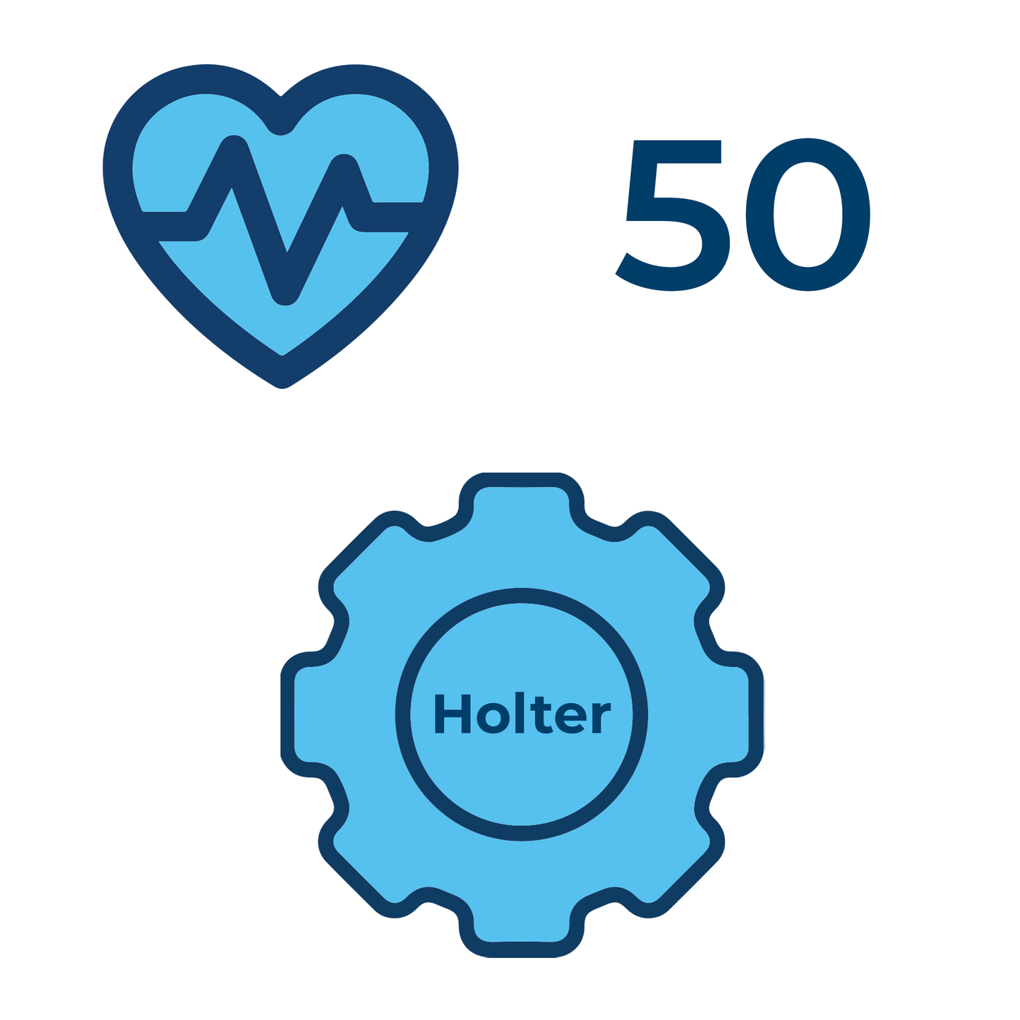 50 Holter cardiaco senza referto (monitoraggi)